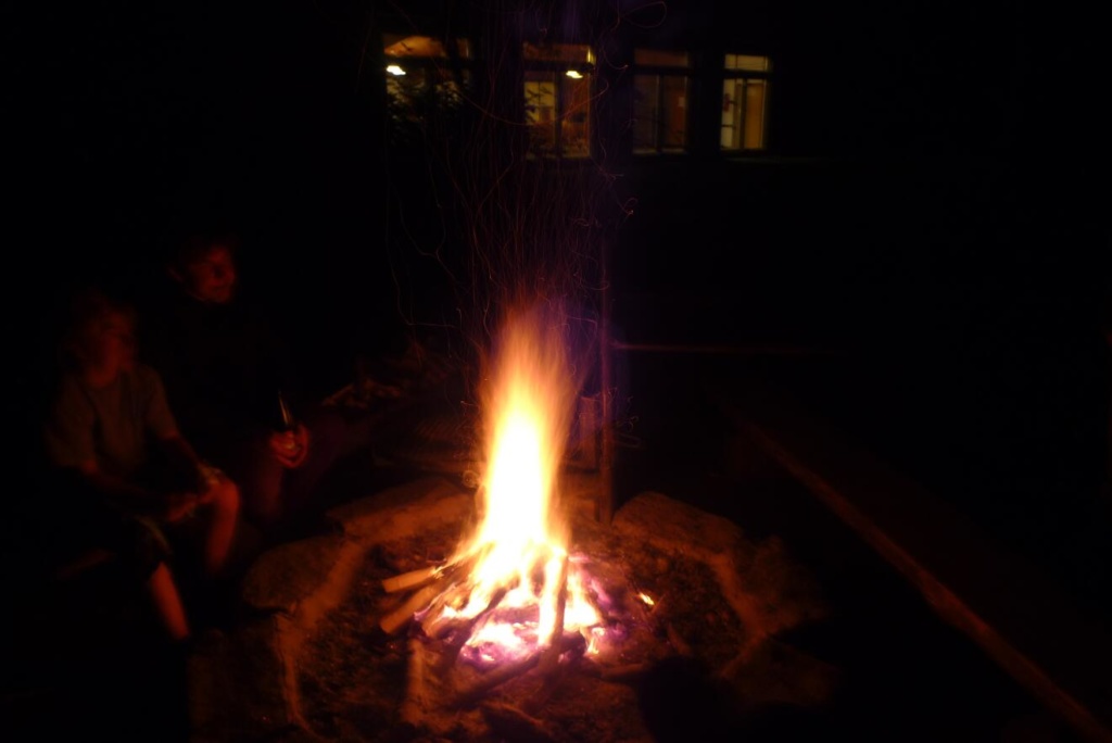 Lagerfeuer am Ferienheim